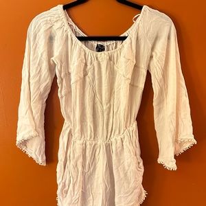 White Bohemian Romper S